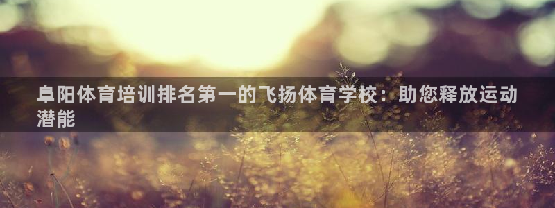 尊龙凯时可以提现吗：阜阳体育培训排名第一的飞扬体育学