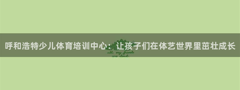 尊龙人生就是傅官网：呼和浩特少儿体育培训中心：让孩子们在体艺
